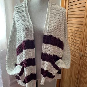 Forever 21 Open knit Cream Color Cardigan